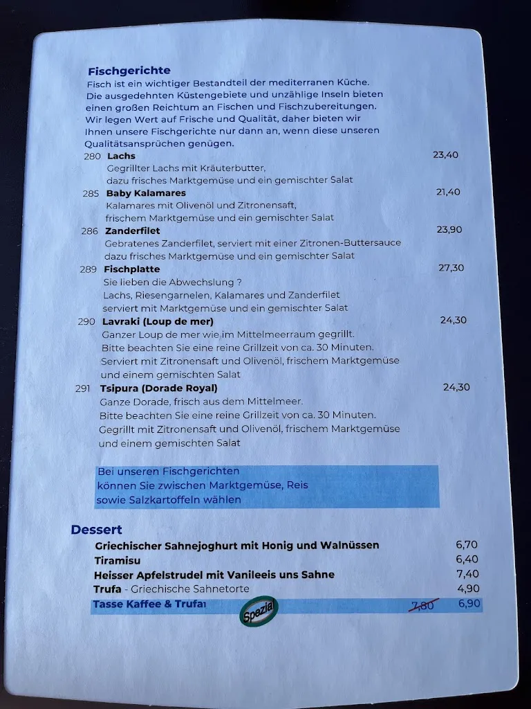 Menu_Restaurant Oasis_Köln_image_1