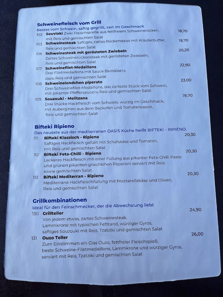 Menu_Restaurant Oasis_Köln_image_3