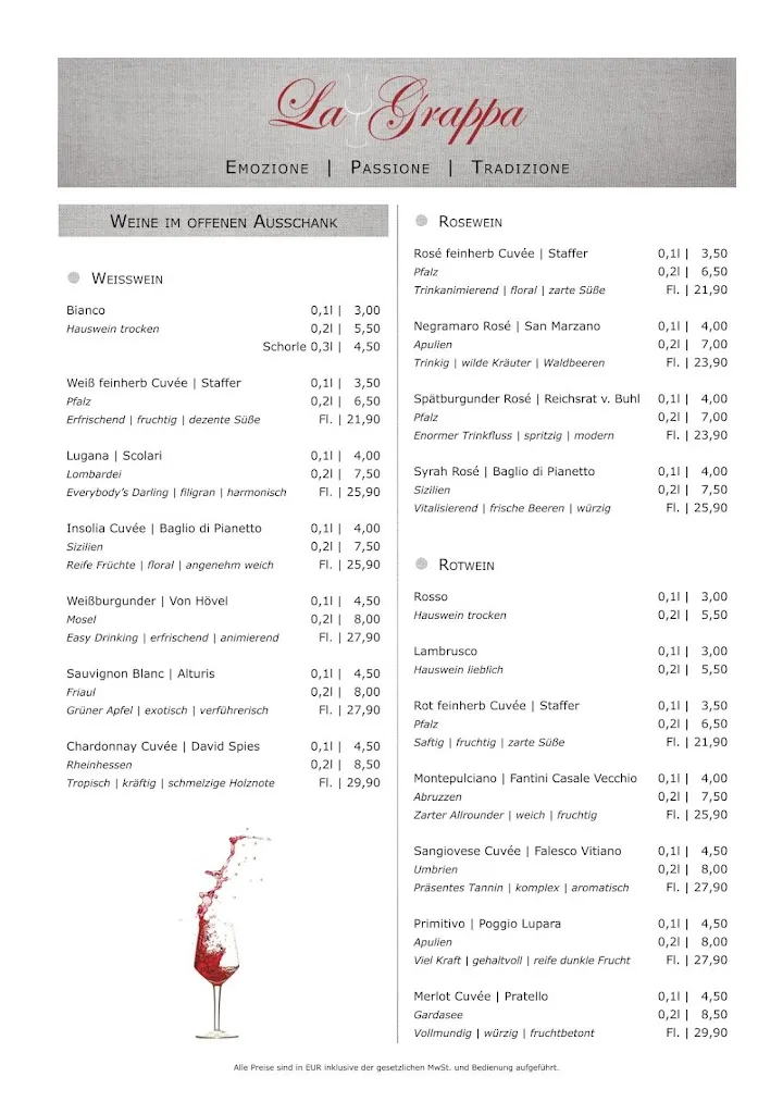 Menu_Ristorante La Grappa GmbH_Detmold_immagine_2