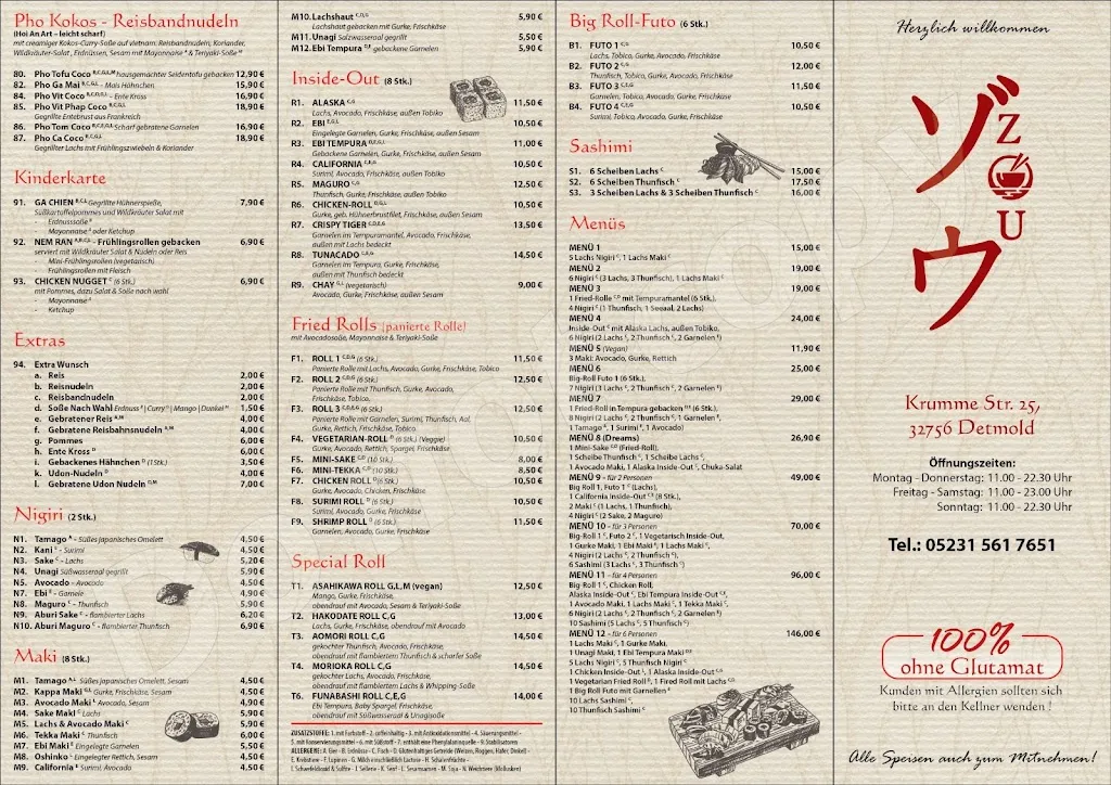 Menu_Zou Restaurant Detmold_Detmold_immagine_2