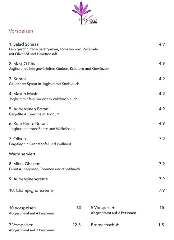 Menu_Safran House_Detmold_immagine_2