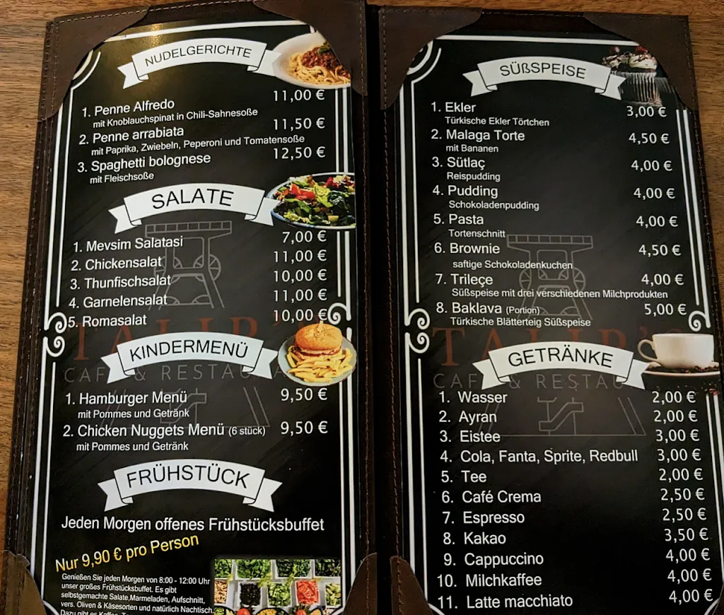 Menü_Talip’s Café-Restaurant_Dinslaken_Bild_1