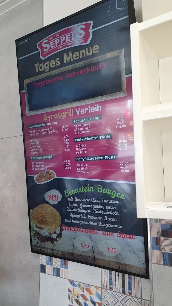 Menu_Seppels Schnellrestaurant_Dinslaken_immagine_1