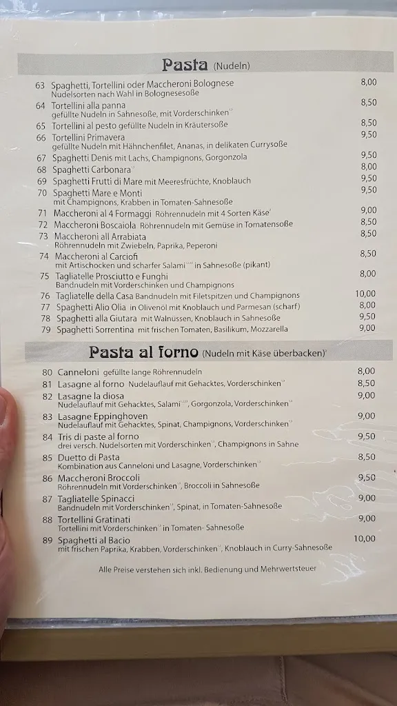 Menu_Grottaminarda Ristorante Pizzeria_Dinslaken_image_2