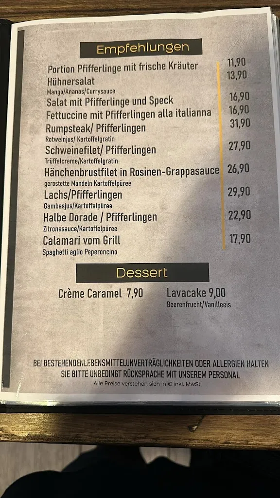 Menu_il Punto - Italienische Restaurant_Dormagen_image_4