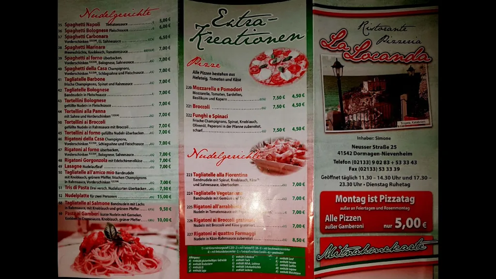 Menu_Ristorante La Locanda_Dormagen_immagine_3