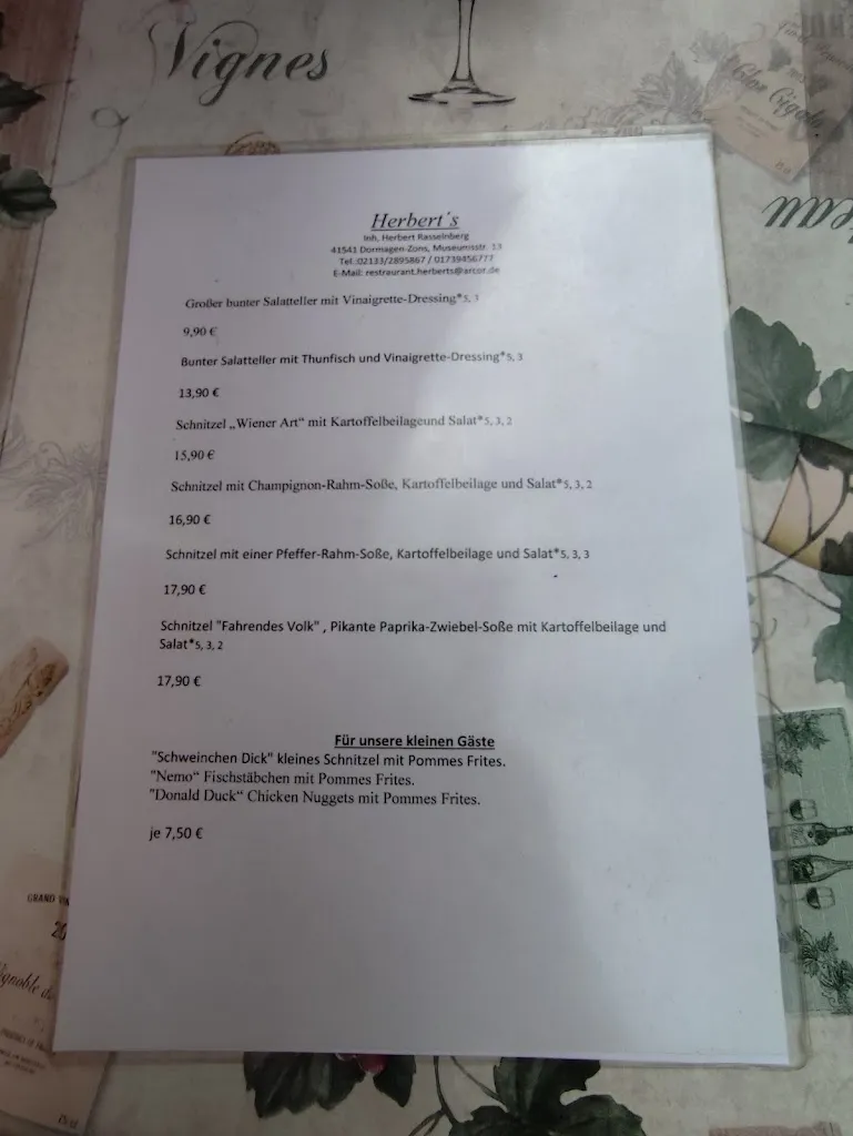 Menu_Herbert's im Haus Ferber_Dormagen_immagine_1