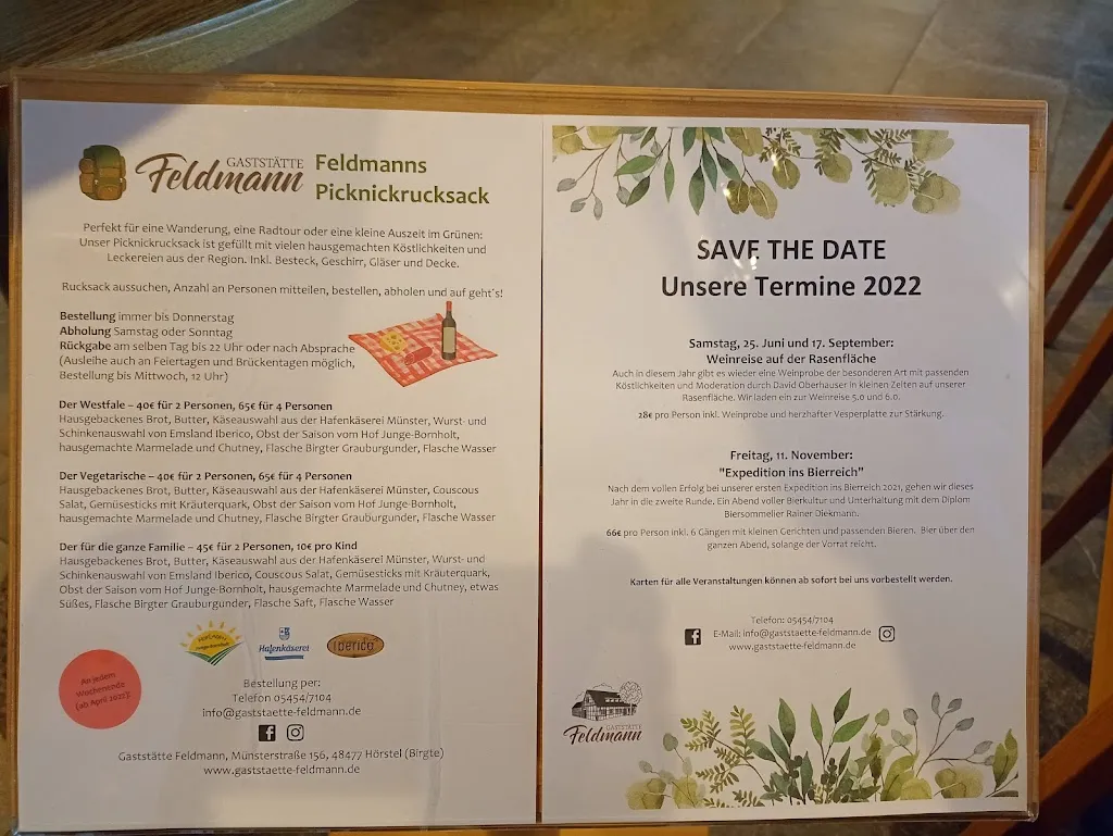 Menu_Gaststätte Feldmann_Hörstel_image_1