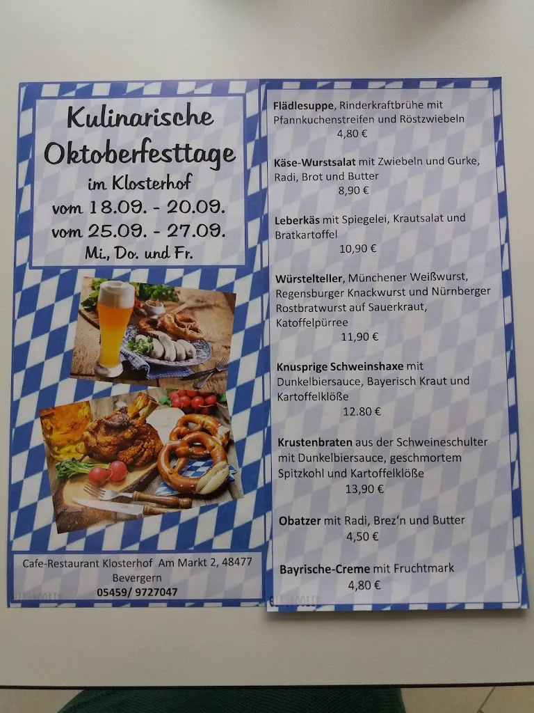 Menu_Café-Restaurant Klosterhof_Hörstel_image_1