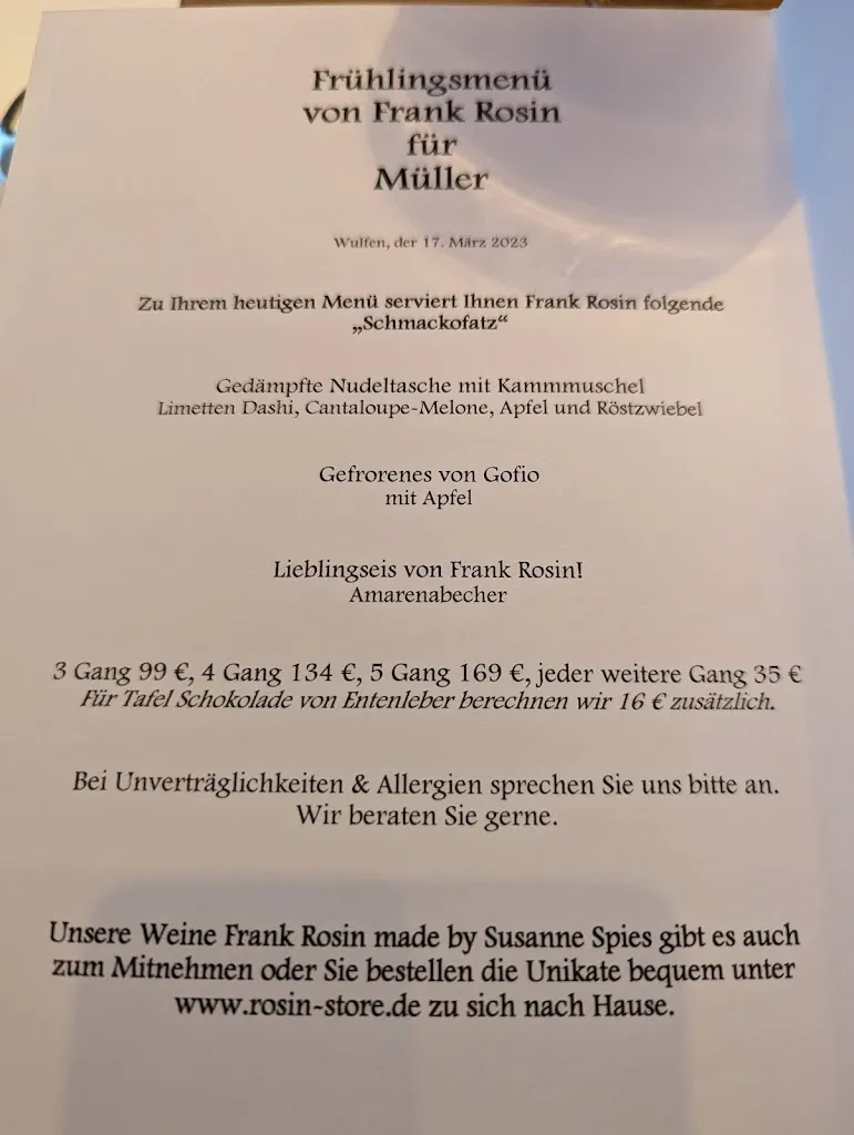 Menu_Restaurant Rosin - Frank Rosin_Dorsten_image_3