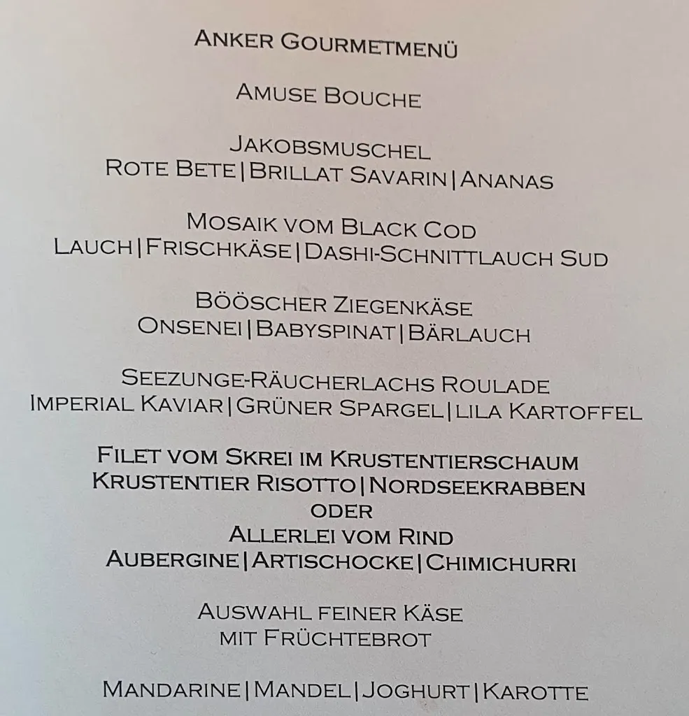 Menu_Restaurant Goldener Anker - Björn Freitag_Dorsten_immagine_1