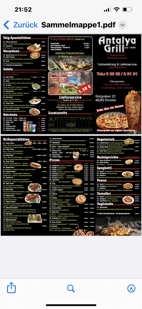 Menu_ANTALYA GRILL DORSTEN_Dorsten_immagine_2