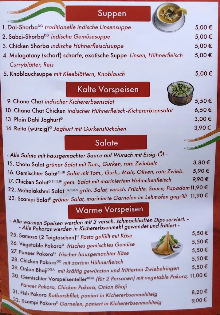 Menu_Indisches Restaurant Mahalakshmi_Dorsten_image_1