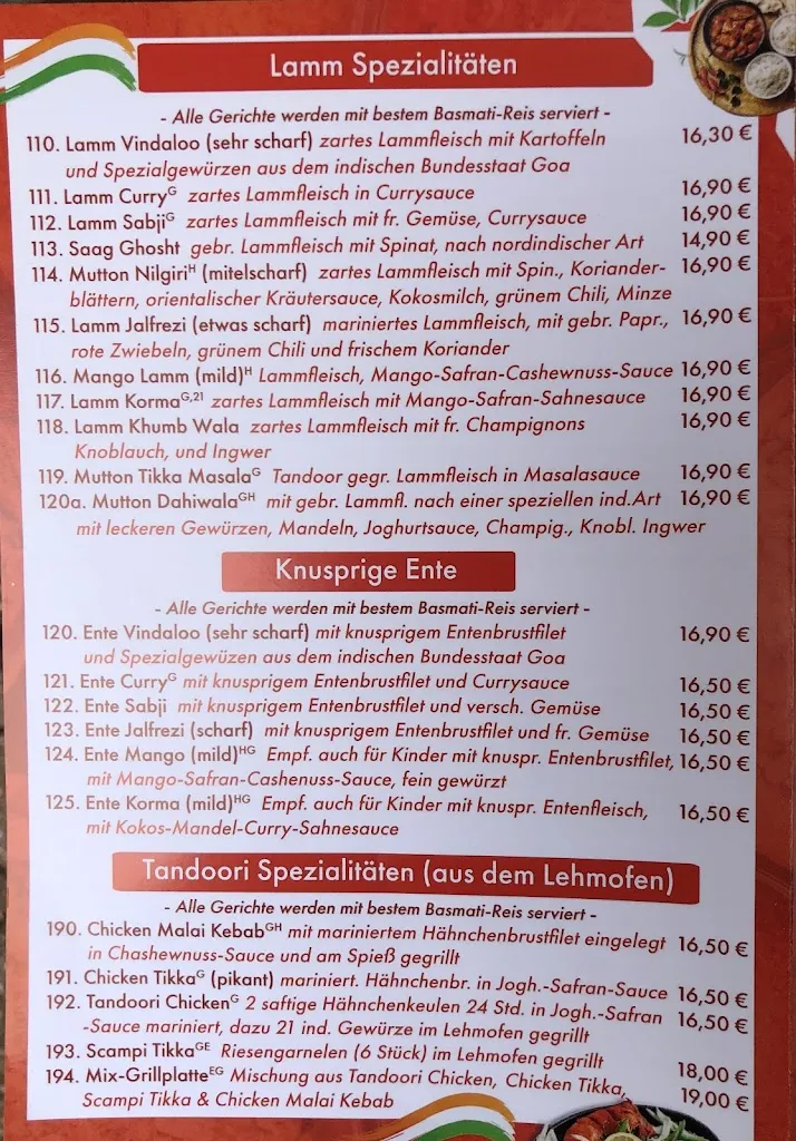 Menu_Indisches Restaurant Mahalakshmi_Dorsten_image_4