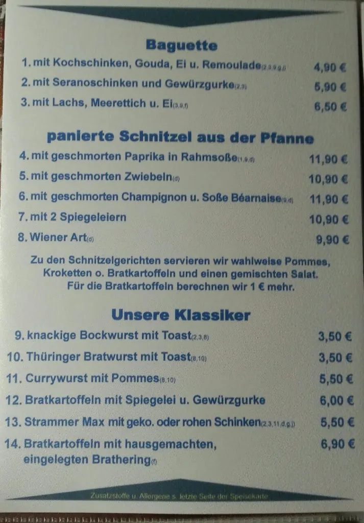 Menu_Gaststätte Happyness_Dorsten_image_1