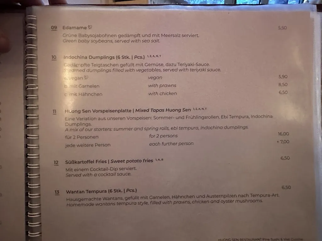 Menu_Huong Sen - Fine Sushi & Viet Cuisine_Dortmund_image_1