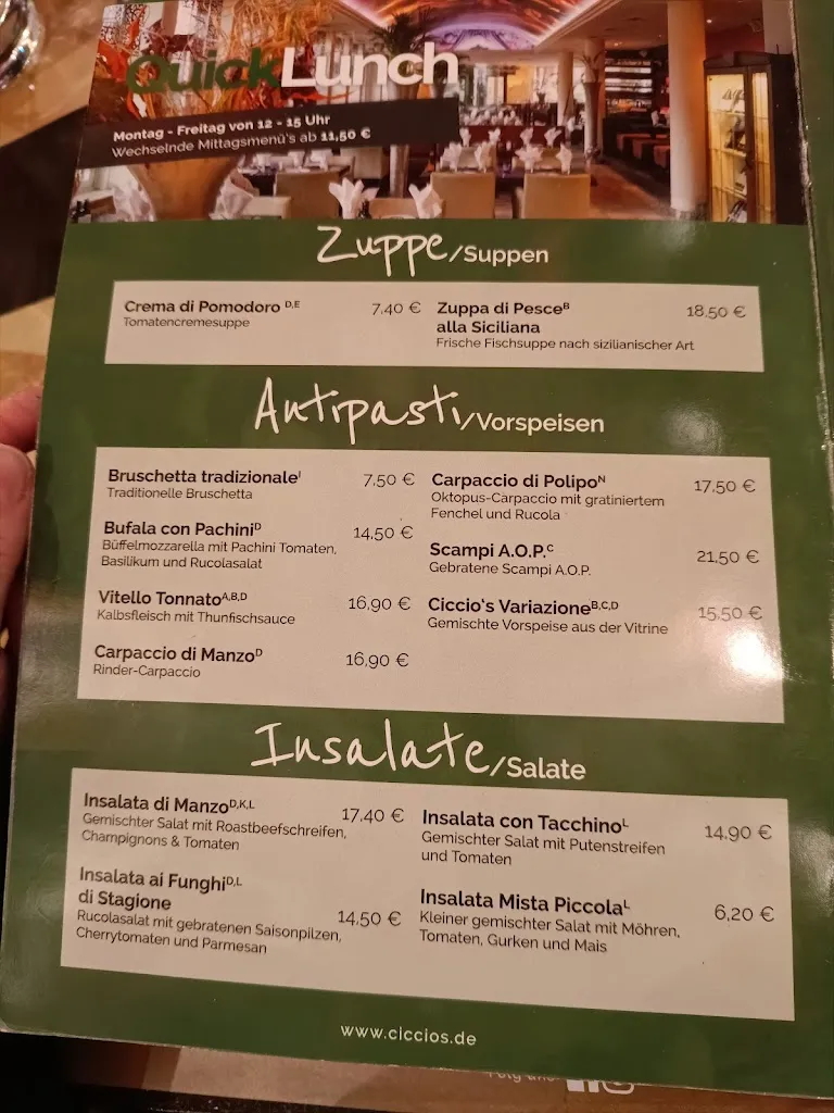 Menu_Ciccio's | Italienisches Restaurant in Dortmund_Dortmund_image_1