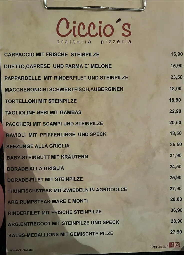 Menu_Ciccio's | Italienisches Restaurant in Dortmund_Dortmund_image_3