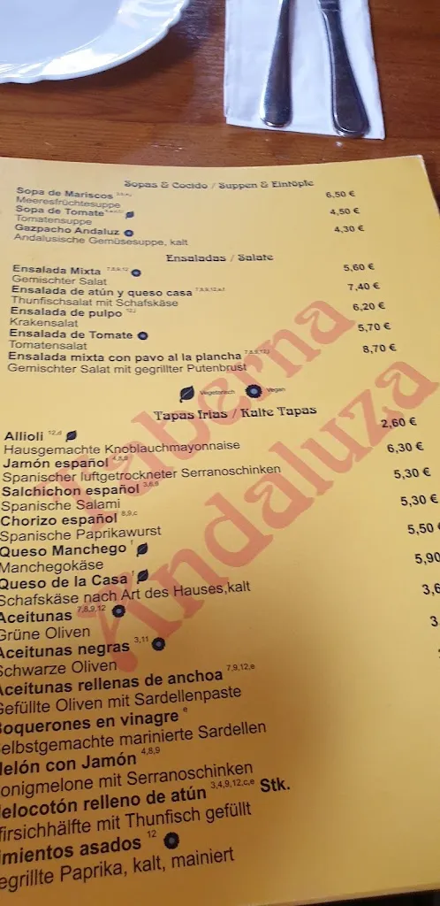 Menu_Taberna Andaluza_Dortmund_immagine_1