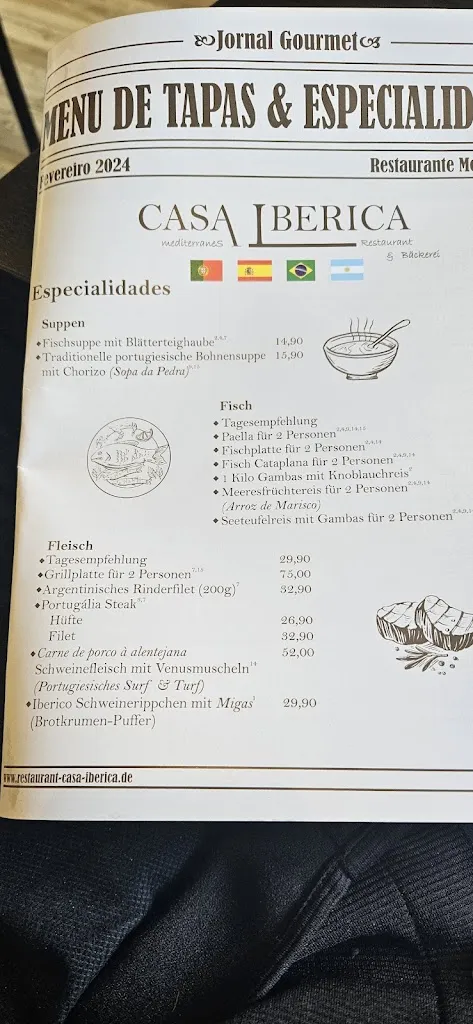 Menu_Restaurant Casa Iberica_Dortmund_image_1