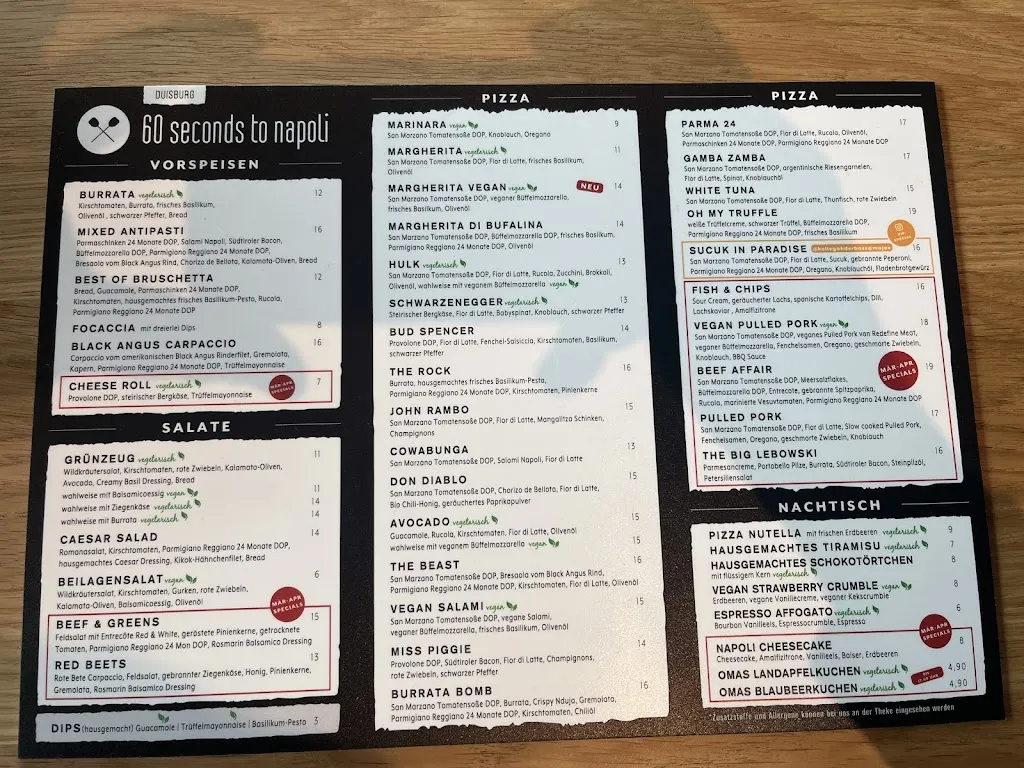 Menu_60 seconds to napoli_Duisburg_image_1