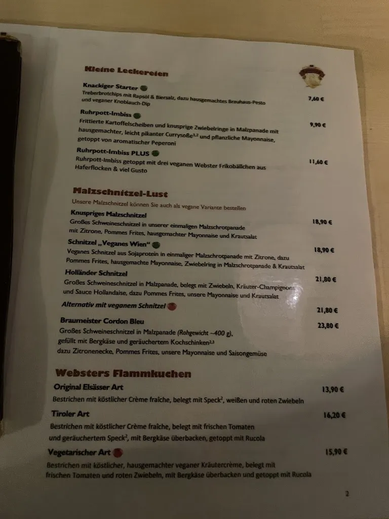 Menu_Webster Brauhaus_Duisburg_image_3