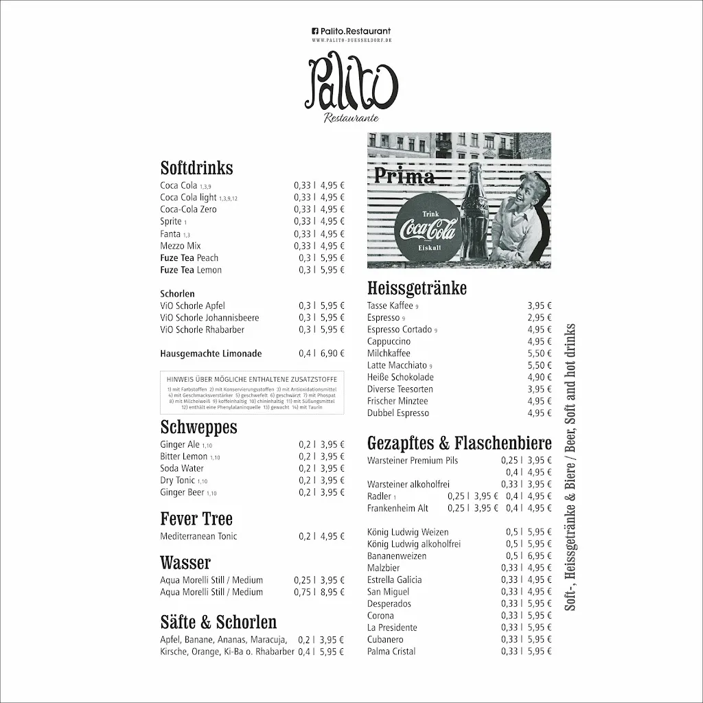 Menü_Palito Restaurant Düsseldorf_Düsseldorf_Bild_1