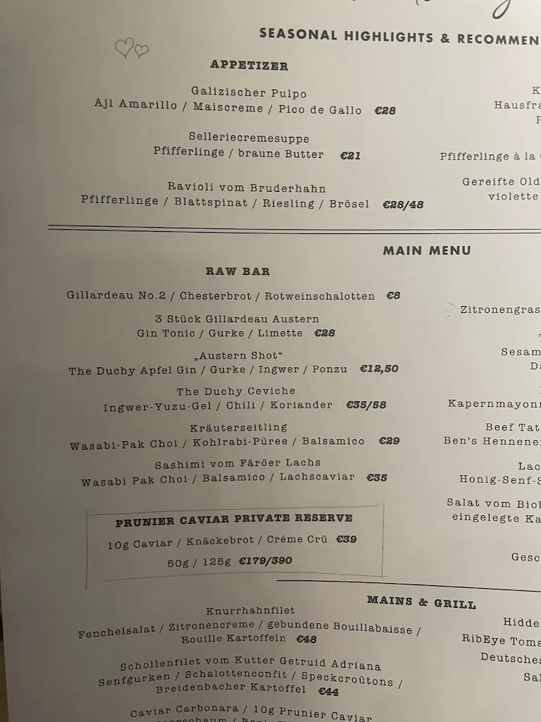 Menu_The Duchy - Düsseldorf_Düsseldorf_image_4