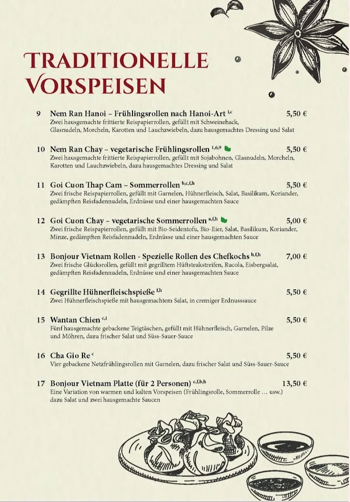 Menü_Bonjour Vietnam_Düren_Bild_2