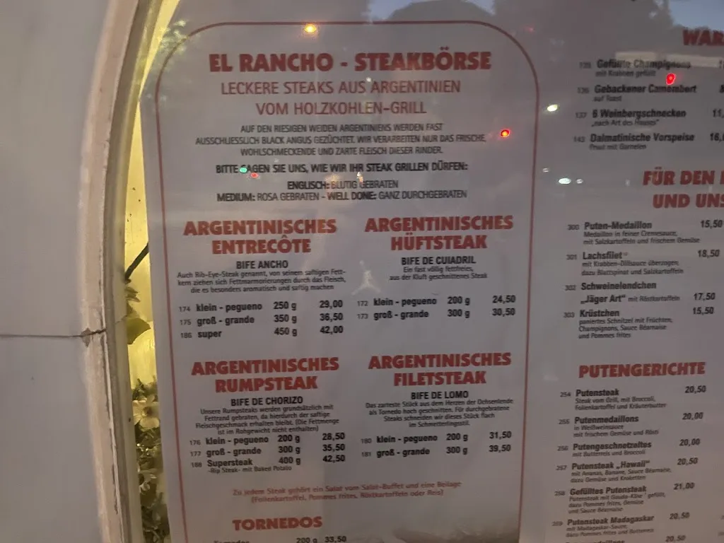 Menu_Steakhouse El Rancho_Düren_immagine_1