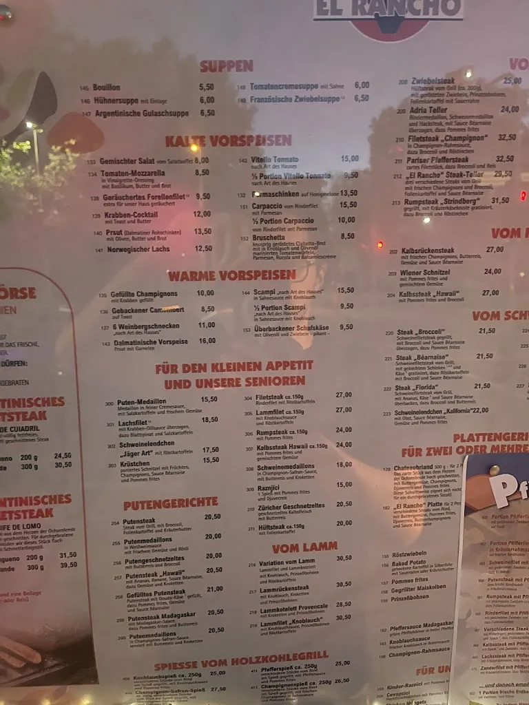 Menu_Steakhouse El Rancho_Düren_immagine_2