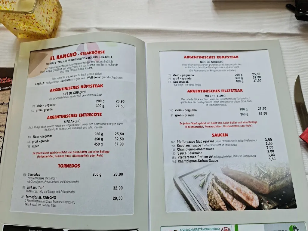 Menu_Steakhouse El Rancho_Düren_immagine_4