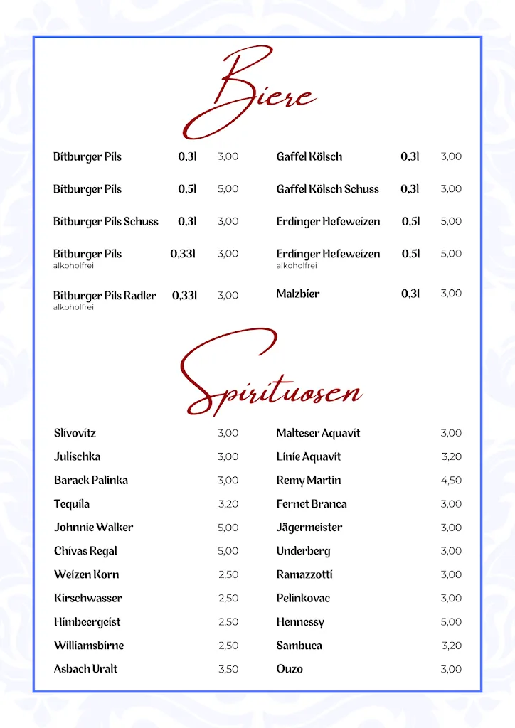 Menu_Dalmacija Restaurant_Düren_image_2