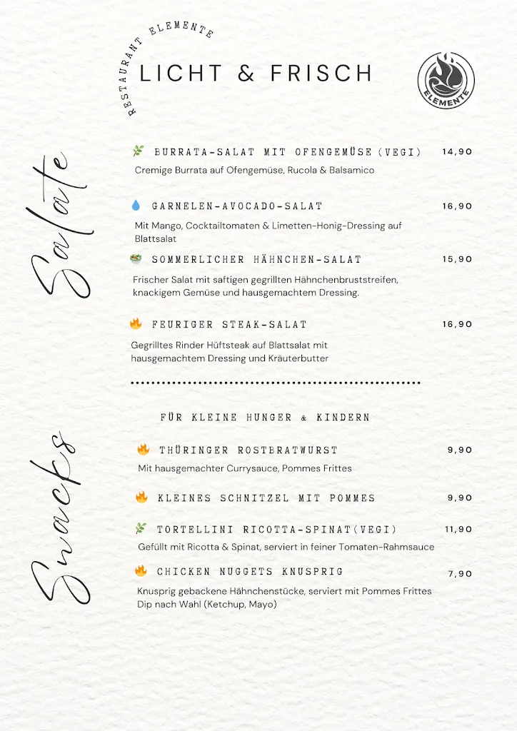 Menu_Restaurant ELEMENTE Düren_Düren_image_4