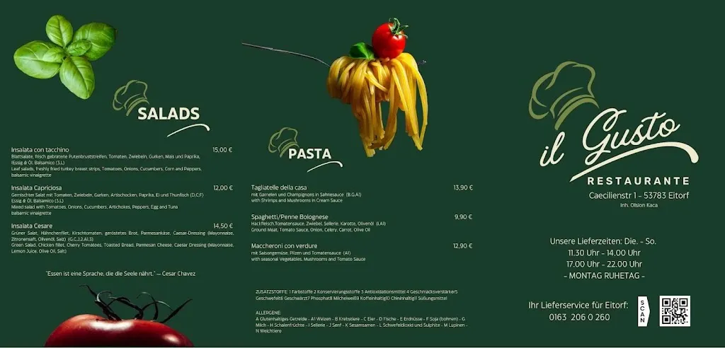 Menu_Il Gusto Restaurant_Eitorf_immagine_2