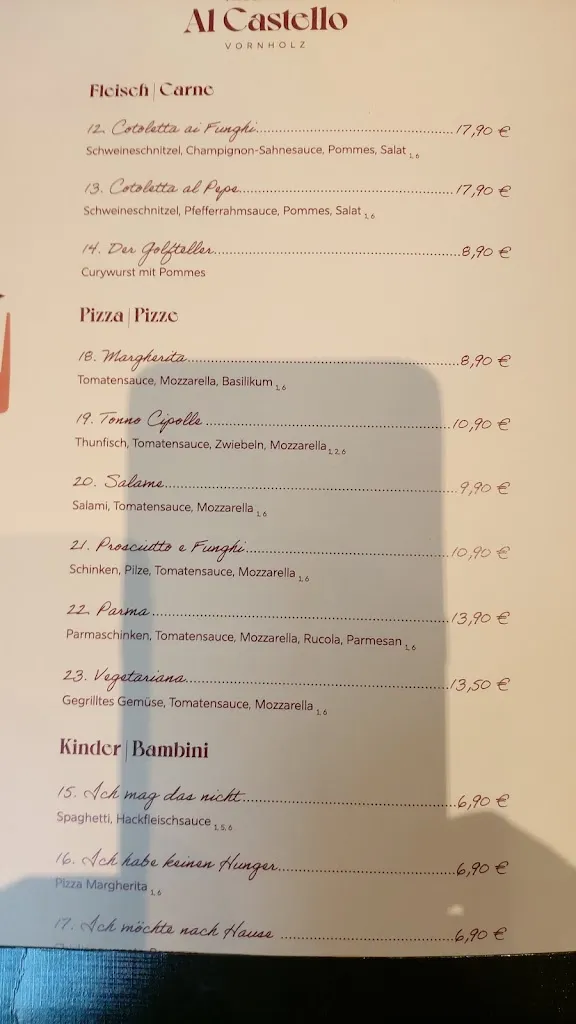 Menu_Al Castello Vornholz_Ennigerloh_immagine_1