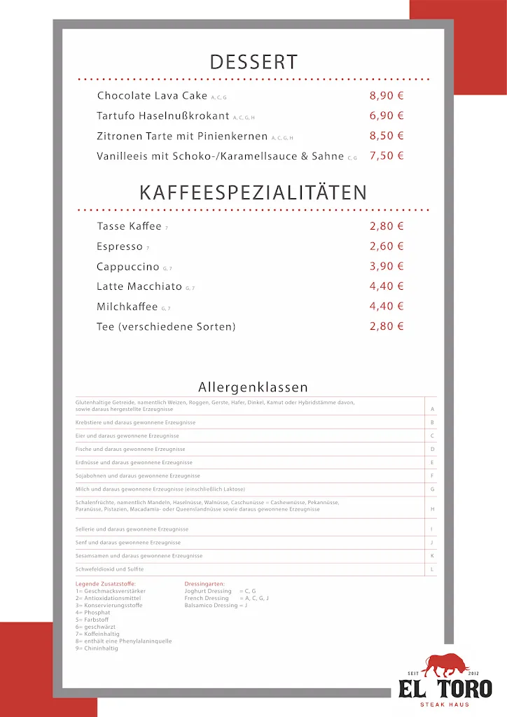 Menu_Steakhaus El Toro_Emsdetten_image_1