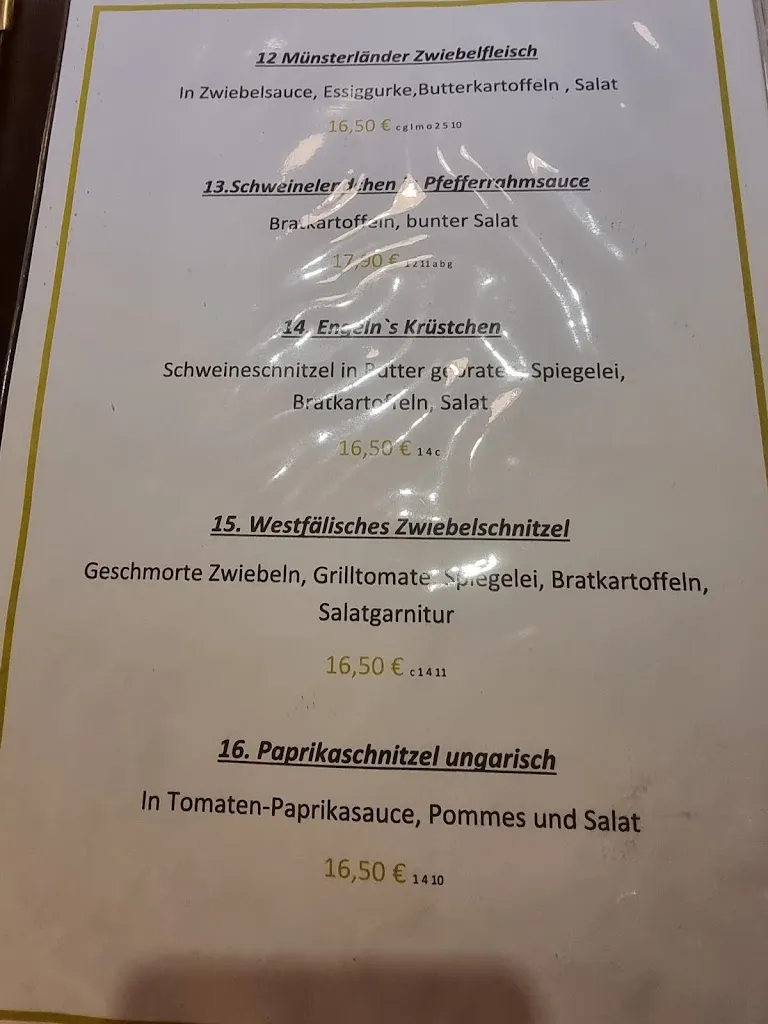 Menu_Altes Gasthaus Engeln Familie Riedel_Emsdetten_image_1
