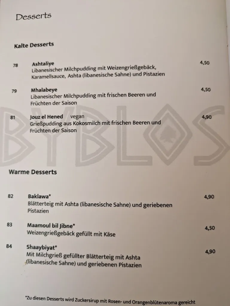 Menu_Byblos Lebanese Restaurant_Emsdetten_immagine_3