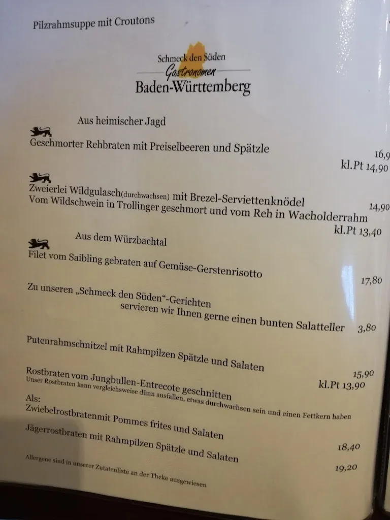 Menu_Landgasthof Schöne Aussicht_Althütte_immagine_2
