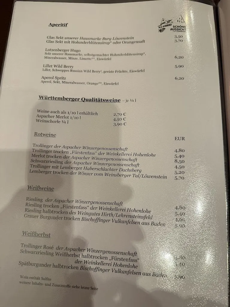 Menu_Landgasthof Schöne Aussicht_Althütte_immagine_4