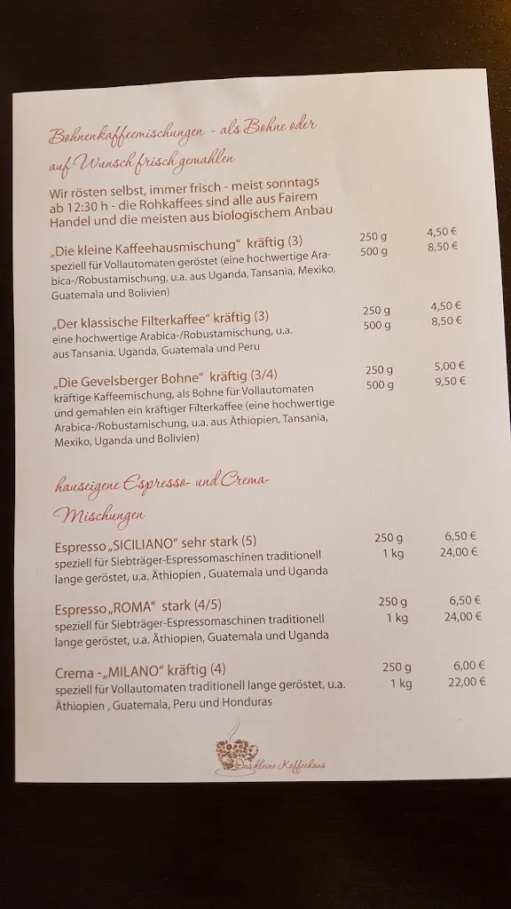 Menu_The Little Coffee House_Gevelsberg_immagine_1