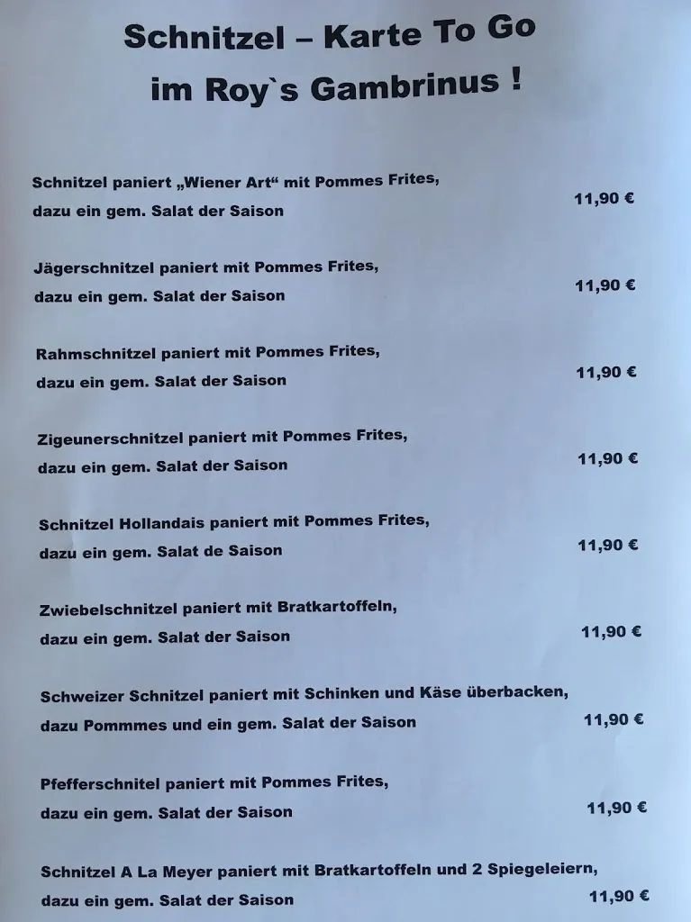 Menu_Roy's Gambrinus_Erftstadt_image_2