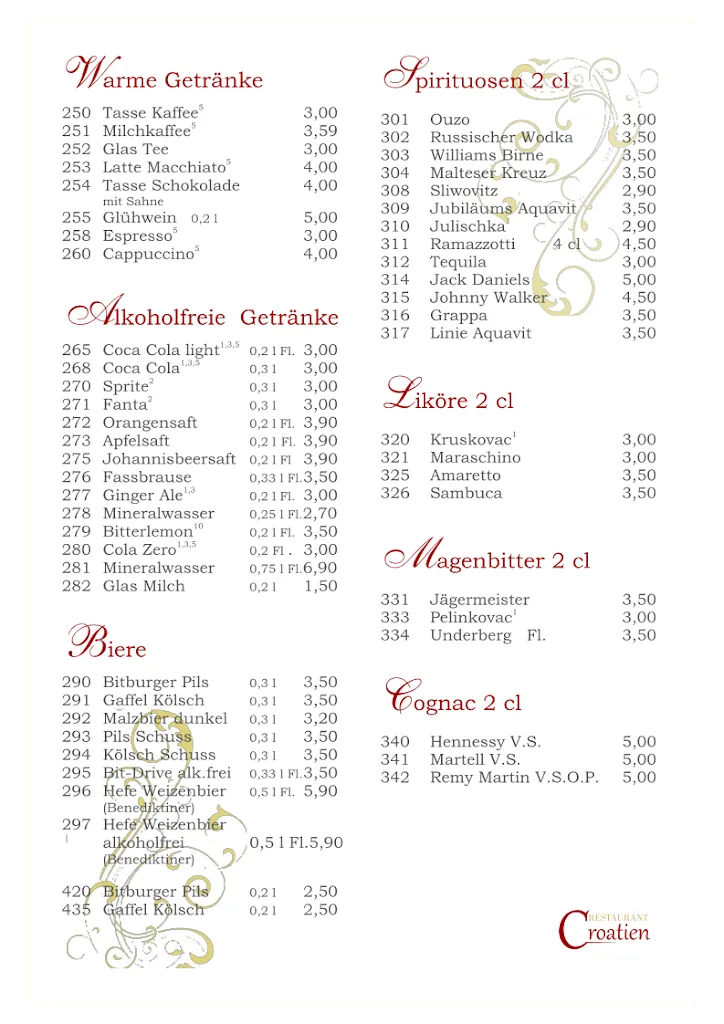 Menu_Restaurant Croatien_Weilerswist_image_1