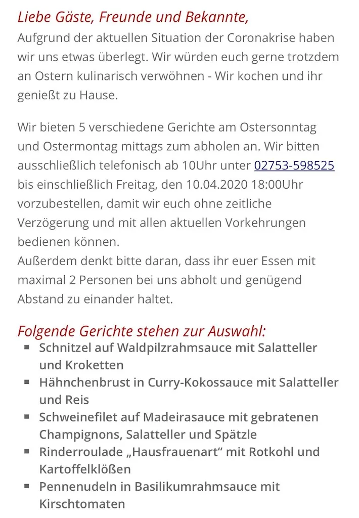 Menu_Bauer‘s Restaurant & Partyservice_Erndtebrück_image_1