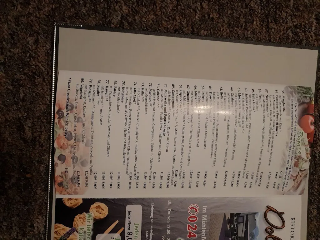 Menu_Ristorante Pizzeria Dolce Vita In Erkelenz_Erkelenz_image_3