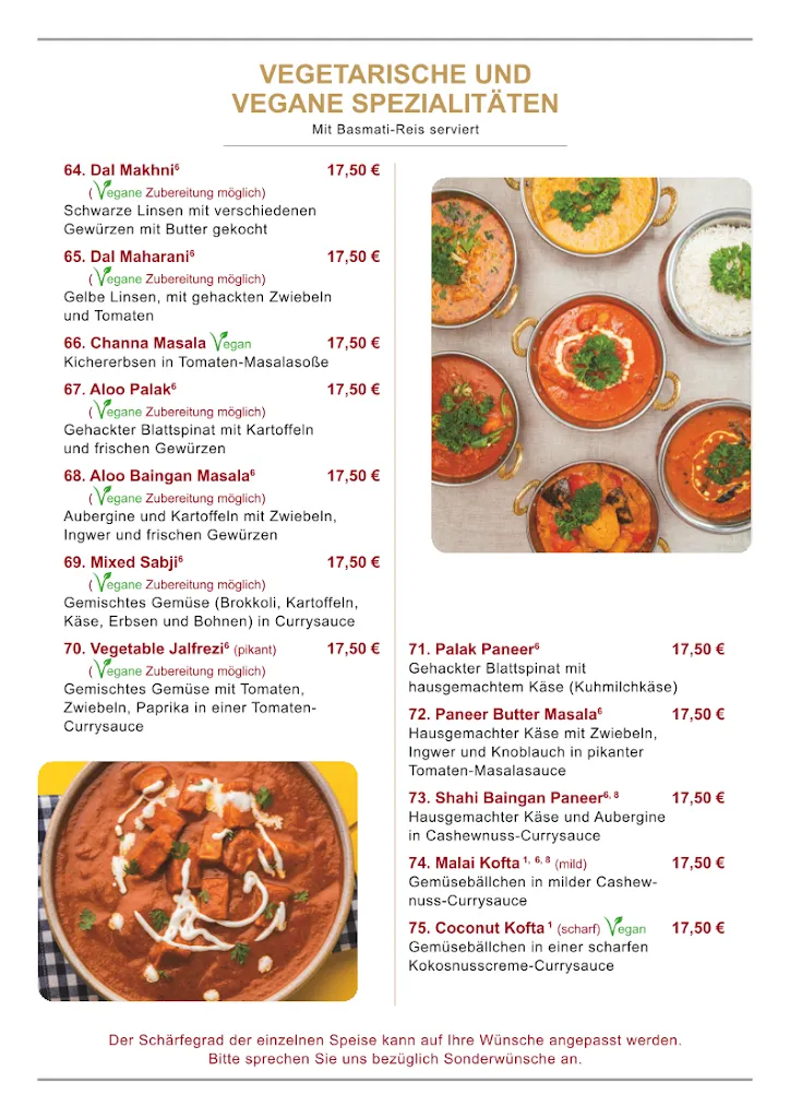 Menu_Ayana Indian Kitchen_Erkelenz_immagine_1