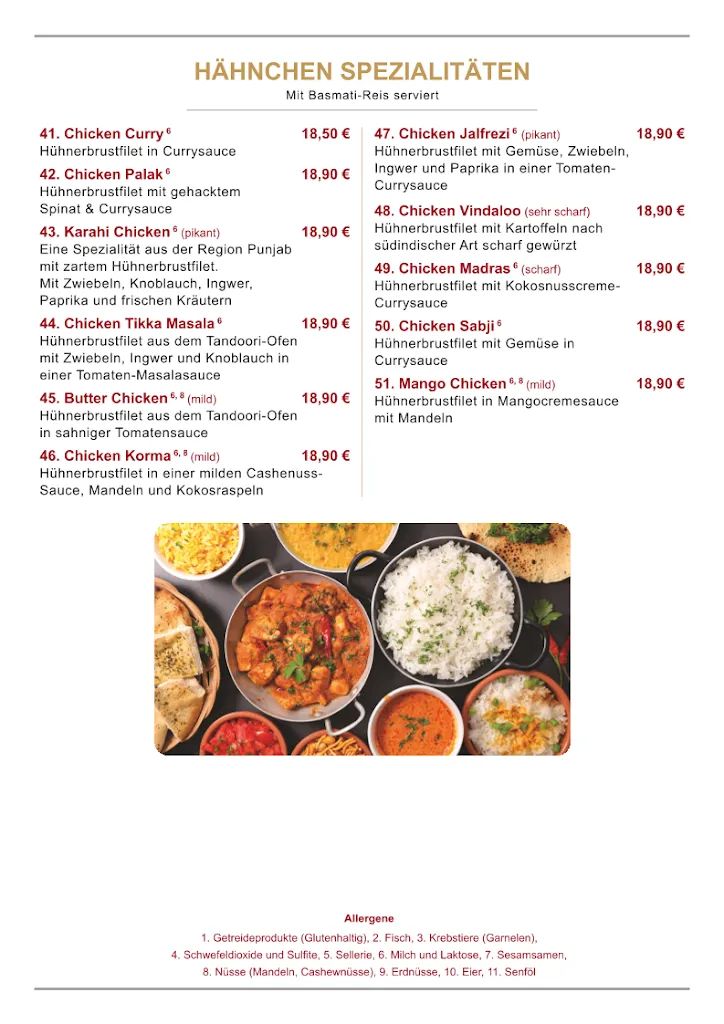 Menu_Ayana Indian Kitchen_Erkelenz_immagine_3