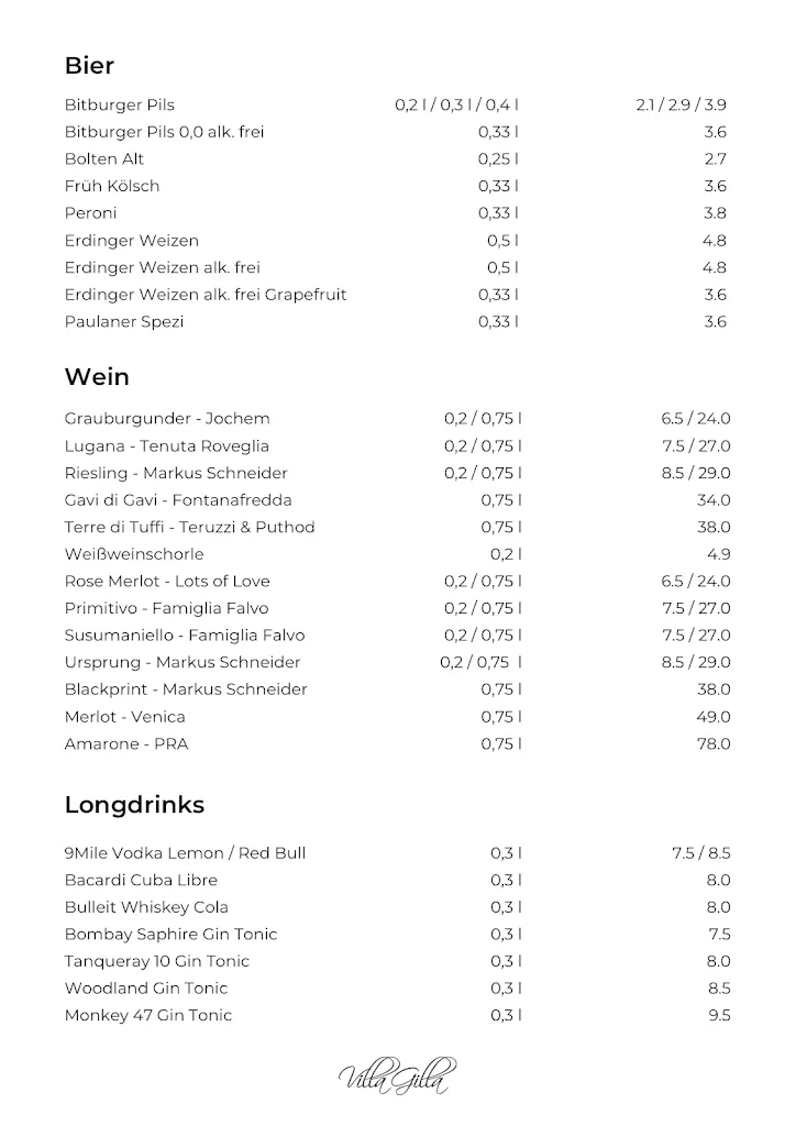 Menu_Restaurant VILLA GILLA_Erkelenz_image_4