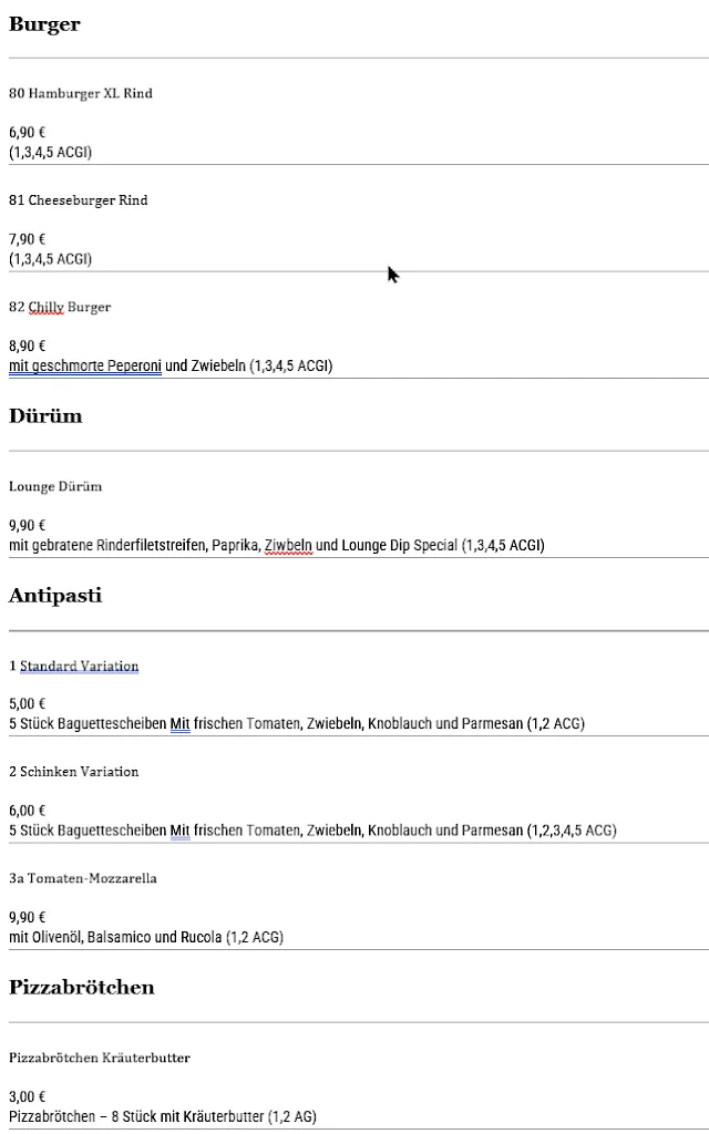 Menu_Pizza Lounge - Ilyas Günes_Erkelenz_image_3